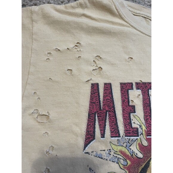 Metallica Mens Medium T-Shirt Poor Re Touring Urban Outfitters Distressed Retro - Picture 4 of 4